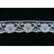 2 inch Flat Lace, white (178 Yards - FULL SPOOL) MADE IN USA